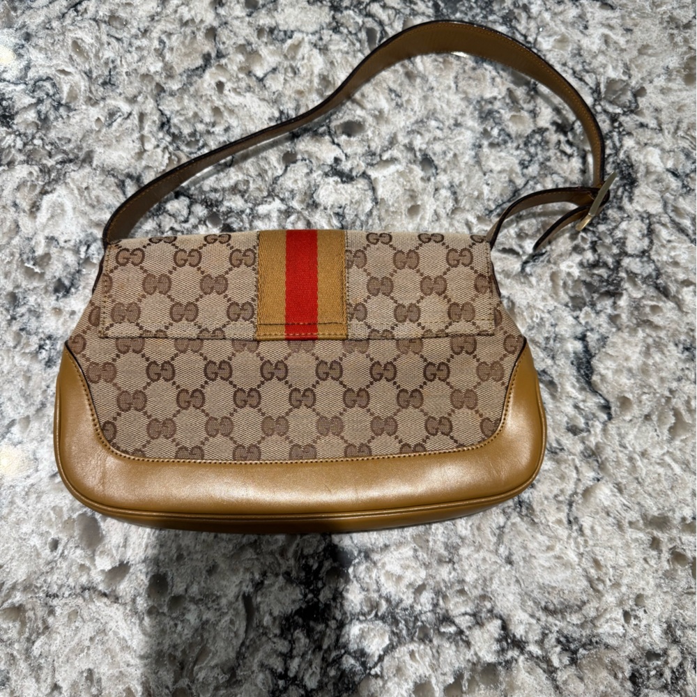 Gucci Jackie in Beige Canvas + Leather - Picture 14 of 14